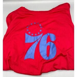 Philadelphia 76Ers City Edition Logo T Shirt Red Mens Xl
